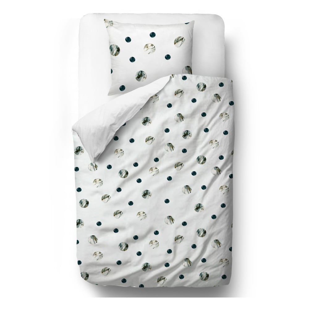 Lenjerie de pat din bumbac satinat Butter Kings Marble Spots, 135 x 200 cm 135 imagine noua somnexpo.ro