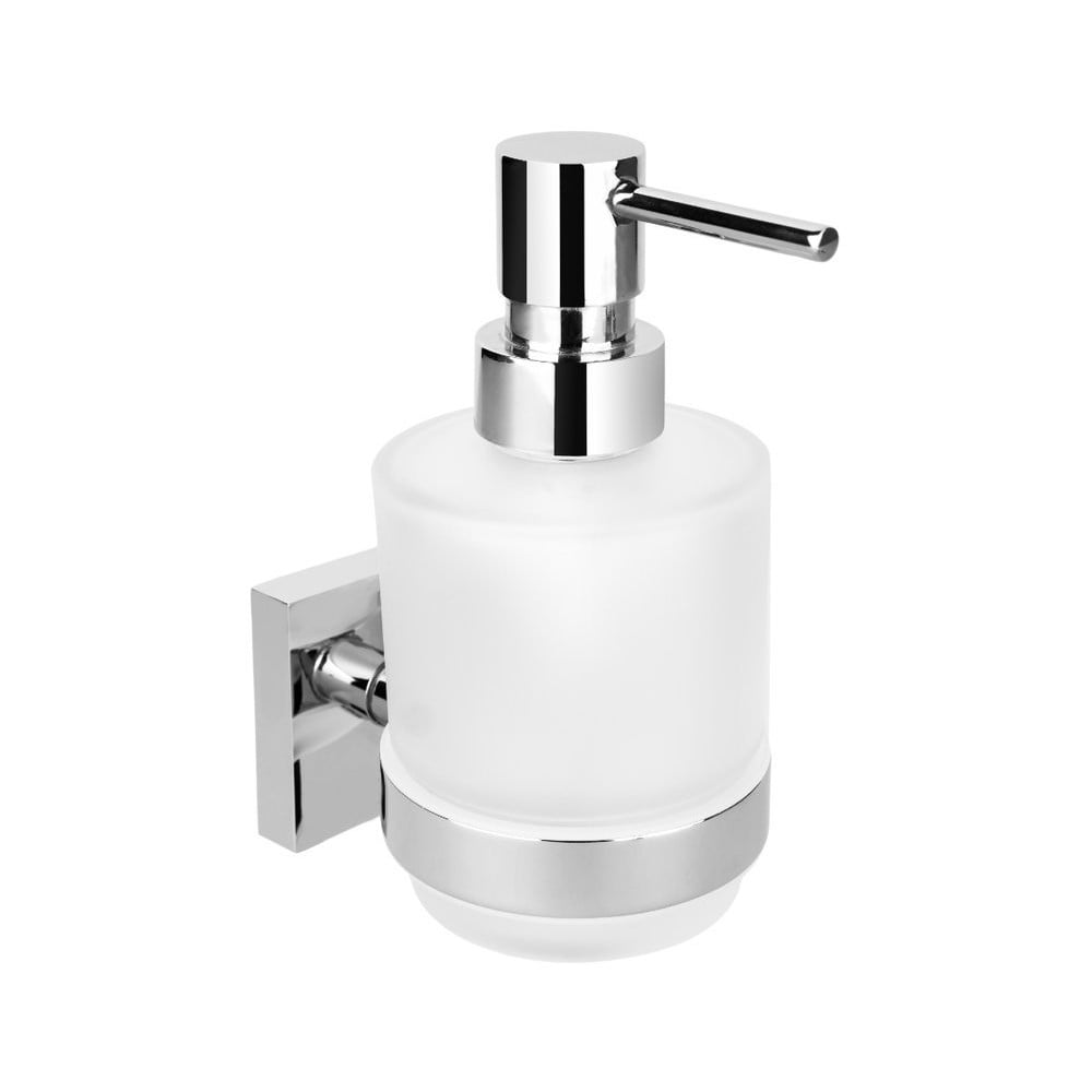 Dozator de săpun de perete sapho x-square, 200 ml, argintiu