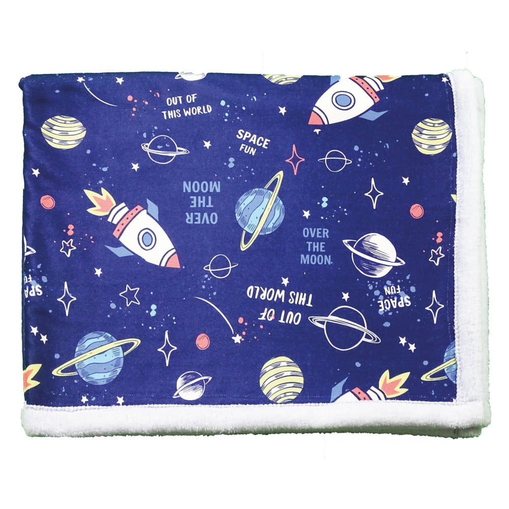 Pătură pentru copii albastru-închis 80x100 cm – oyo kids