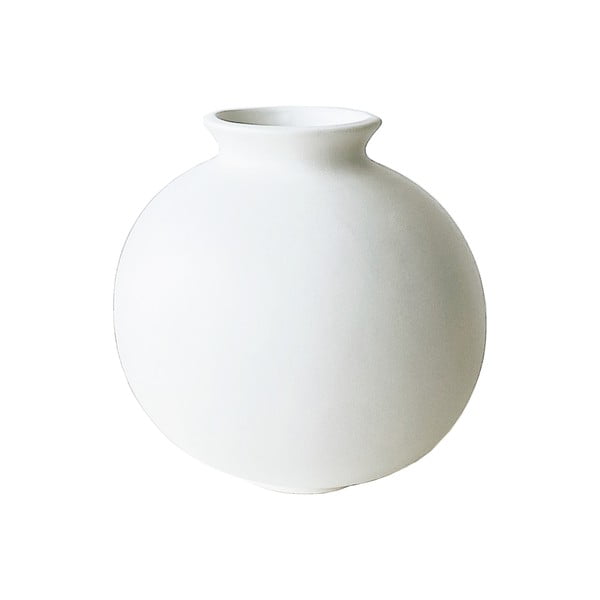Vază din ceramică Rulina Toppy, alb