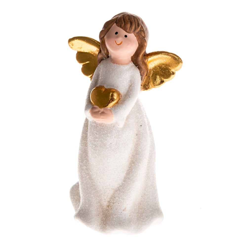 Figurină înger din ceramică albă Dakls, înălțime 12,8 cm 128 pret redus