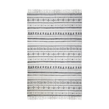 Covor din bumbac hsm collection colorful living manio, 120 x 180 cm, negru alb