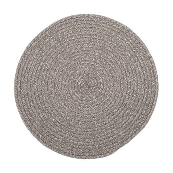 Suport pentru farfurie din amestec de bumbac tiseco home studio, ø 38 cm, maro