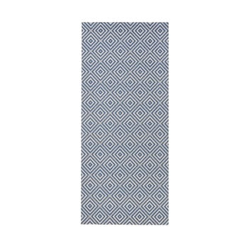 Covor de exterior bougari karo, 80 x 150 cm, albastru