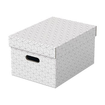 Set 3 cutii depozitare leitz eselte, 26,5 x 36,5 cm, alb
