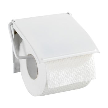 Suport de perete pentru hârtie toaletă Wenko Cover, alb bonami.ro