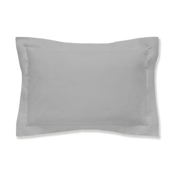 Față de pernă din bumbac egiptean bianca oxford, 50 x 75 cm, gri