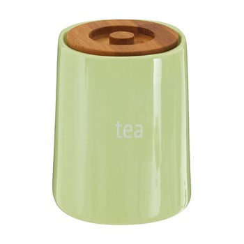 Recipient pentru ceai cu capac din lemn de bambus Premier Housewares Fletcher, 800 ml, verde poza bonami.ro