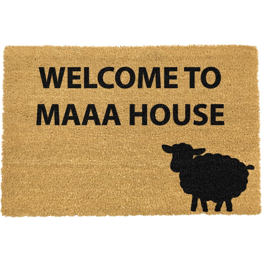 Covoraș intrare din fibre de cocos Artsy Doormats Welcome to Maaa House, 40 x 60 cm Artsy Doormats imagine 2022