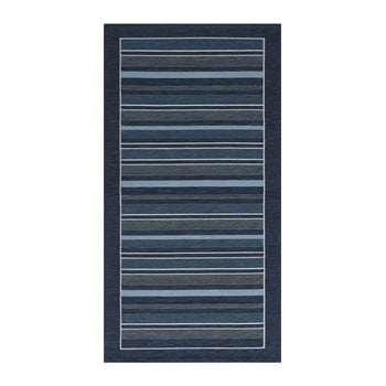 Traversă floorita velour, 55 x 140 cm, albastru închis