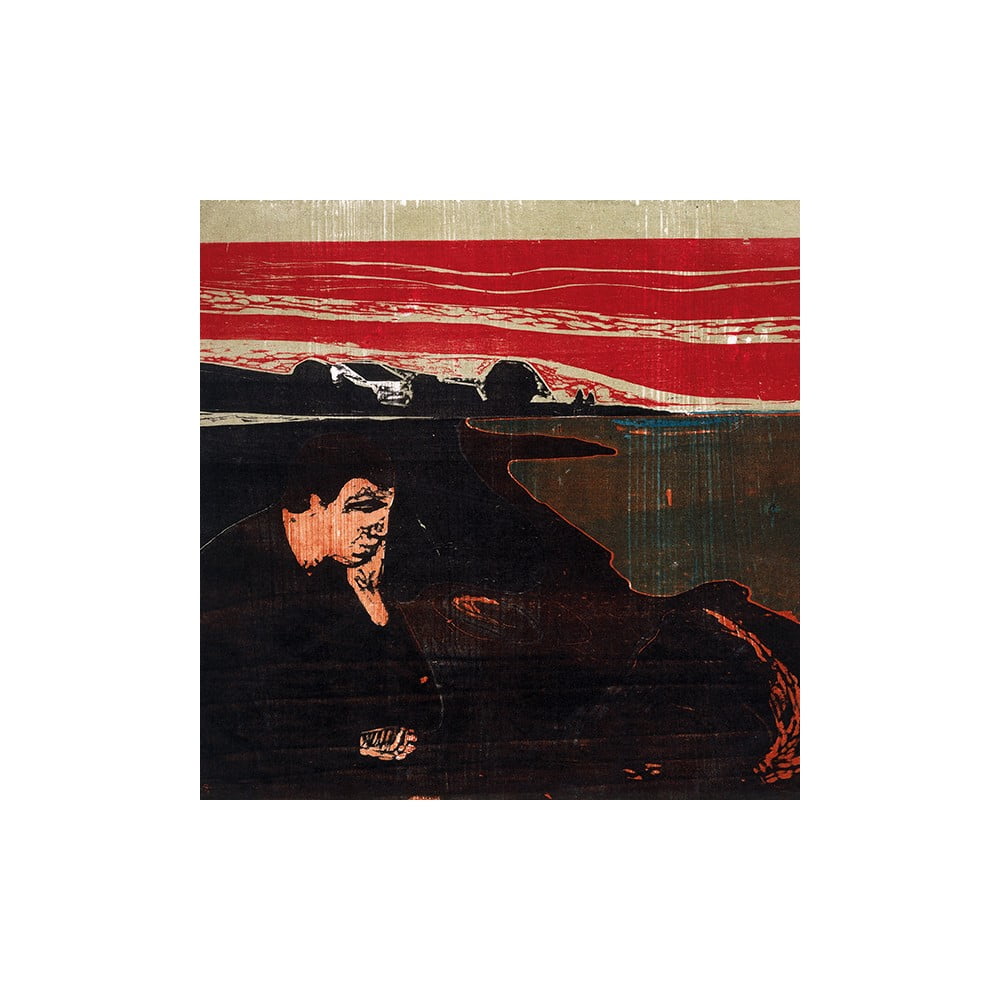 Reproducere tablou Edvard Munch – Evening Melancholy I, 30 x 30 cm bonami.ro