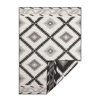 Covor adecvat pentru exterior bougari supreme black, 170 x 120 cm, negru-crem