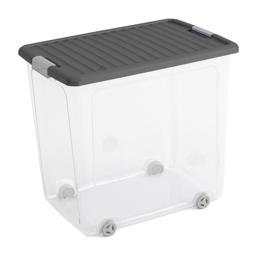 Cutie de depozitare din plastic cu capac 56,5x39x51,5 cm W box XL – KIS