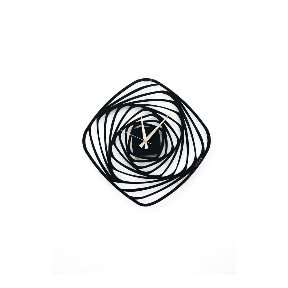 Ceas metalic de perete Girdap, ⌀ 50 cm, negru bonami.ro