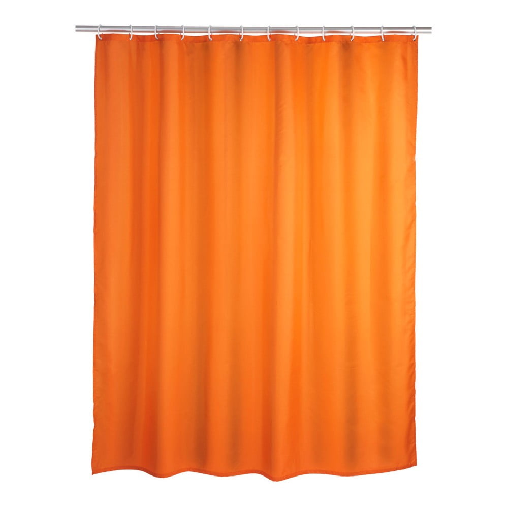 Perdea duș Wenko Puro, 180 x 200 cm, portocaliu bonami.ro