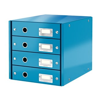 Cutie cu 4 compartimente leitz office, lungime 36 cm, albastru
