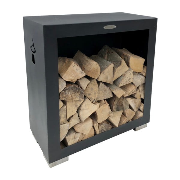 Cutie din oțel pentru depozitarea lemnelor Remundi, lățime 79 cm, negru
