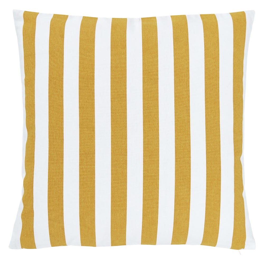Față de pernă decorativă din bumbac westwing collection timon, 50 x 50 cm, alb-portocaliu