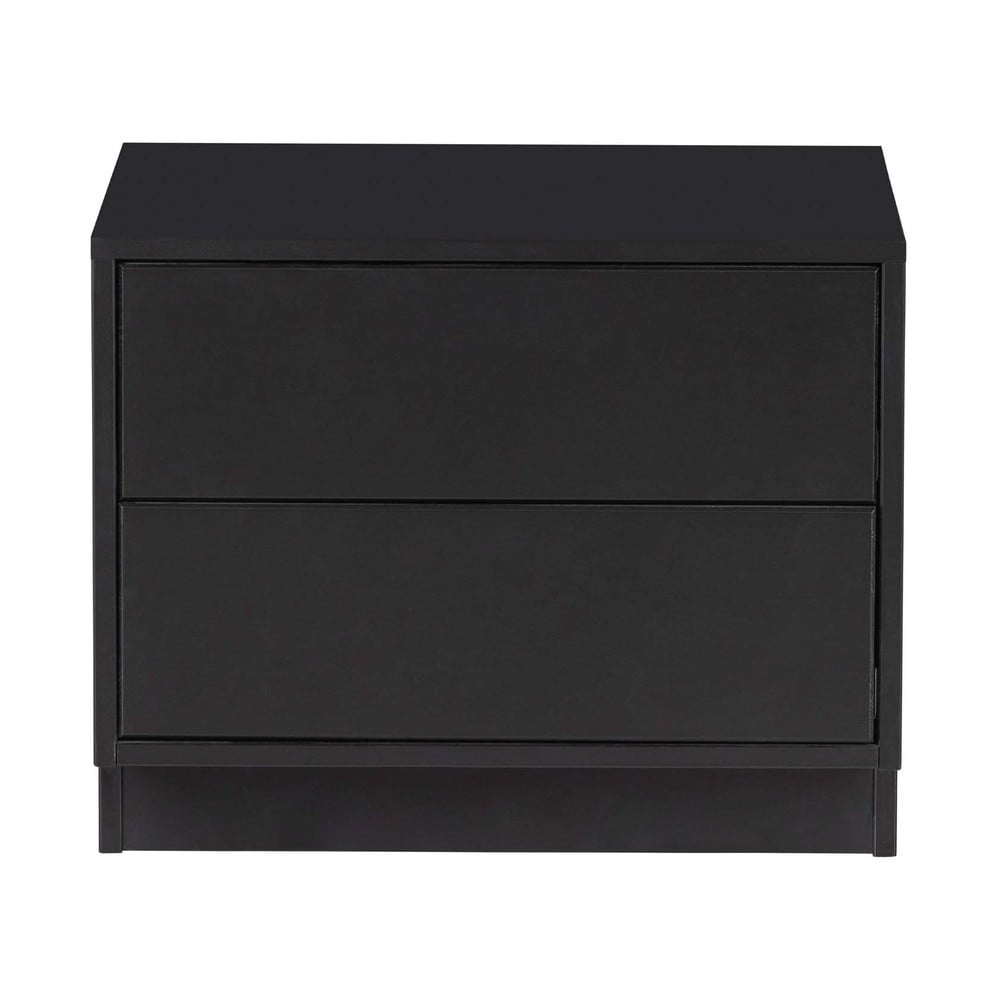 Masă TV modulară neagră din lemn masiv de pin 50x40 cm Finca – WOOOD