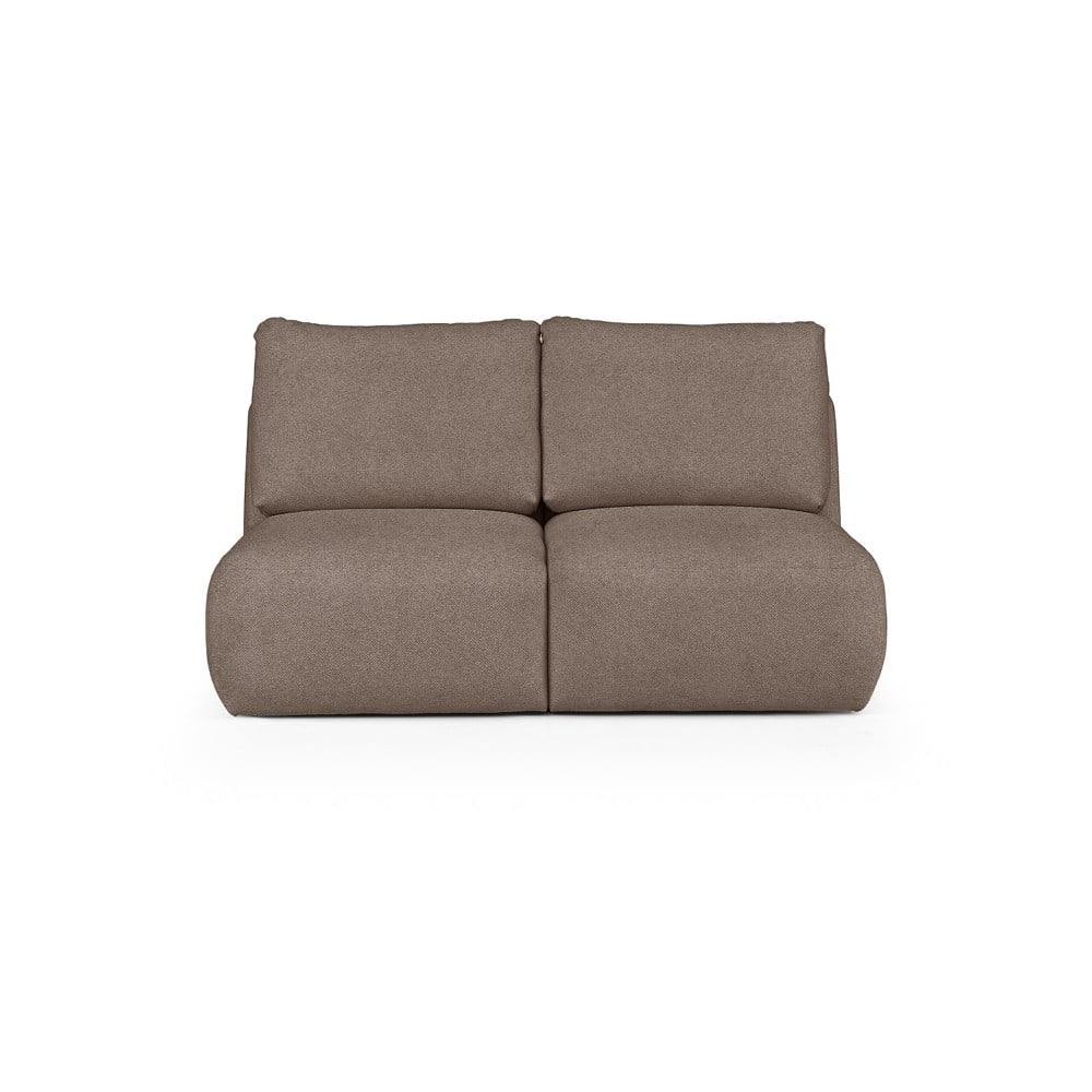 Canapea maro cu tapițerie din țesătură bouclé 164 cm Mirel – Rodier