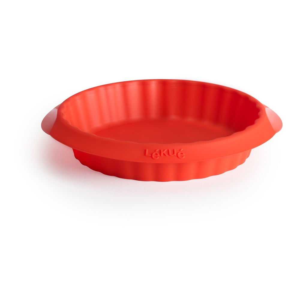 Formă din silicon pentru plăcintă Lékué, ⌀ 12 cm, roșu