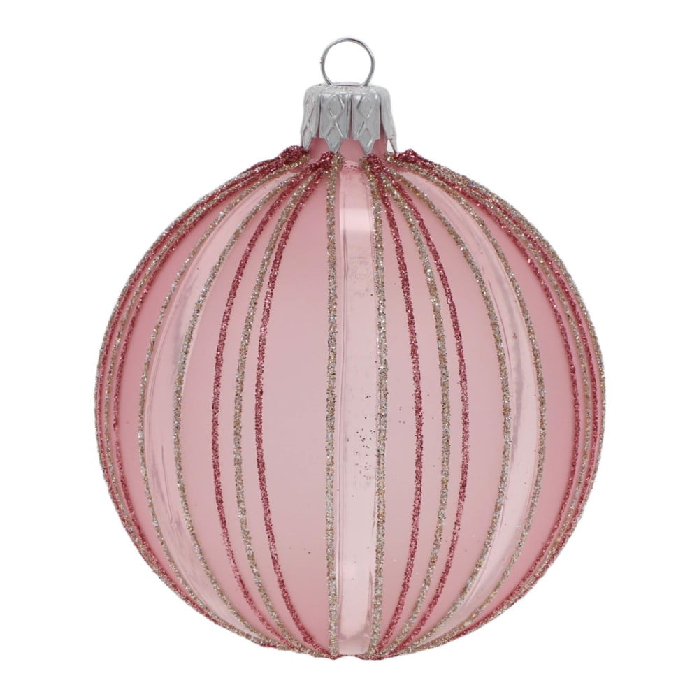 Set 3 globuri de Crăciun Ego Dekor, roz-deschis bonami.ro