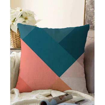 Față de pernă din amestec de bumbac minimalist cushion covers triangles, 55 x 55 cm