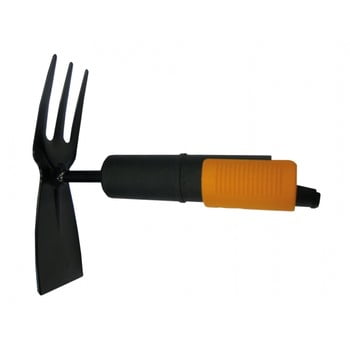 Sapă mică din oțel cu 2 capete fiskars quikfit, negru