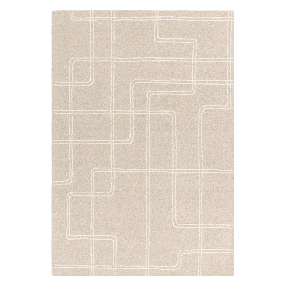 Covor bej handmade din lână 200x300 cm Ada – Asiatic Carpets