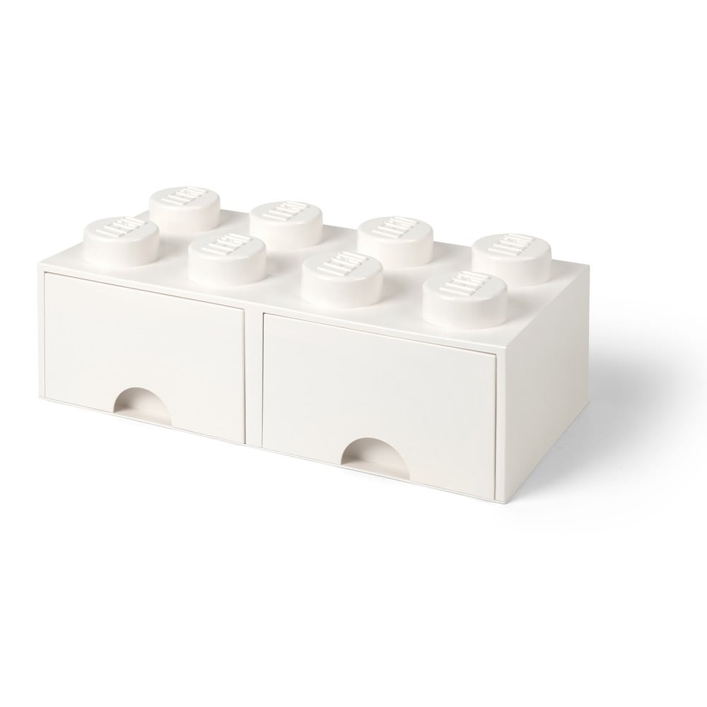 Cutie depozitare cu 2 sertare LEGO®, alb – bej bonami.ro