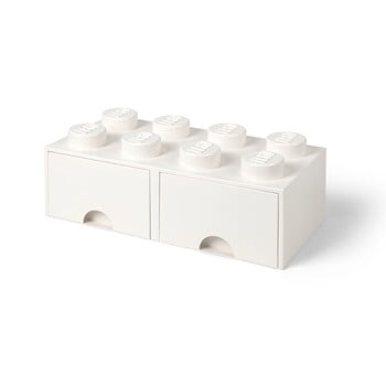 Cutie depozitare cu 2 sertare LEGO®, alb bonami.ro