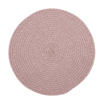 Suport pentru farfurie din amestec de bumbac tiseco home studio, ø 38 cm, roz