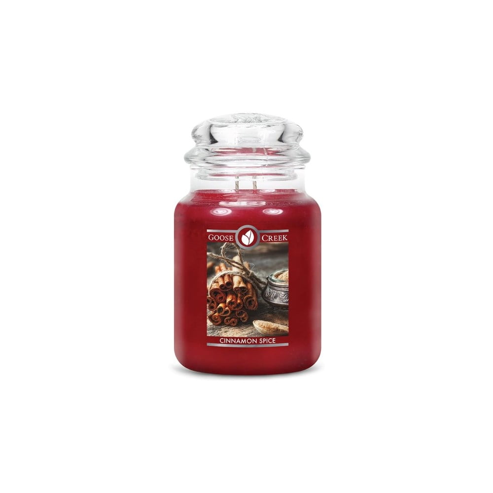 Lumânare parfumată în recipient de sticlă goose creek cinnamon spice, 150 ore de ardere