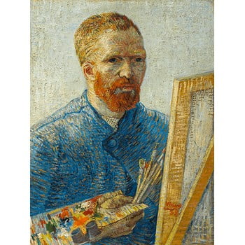 Reproducere tablou vincent van gogh - self-portrait as a painter, 60 x 45 cm