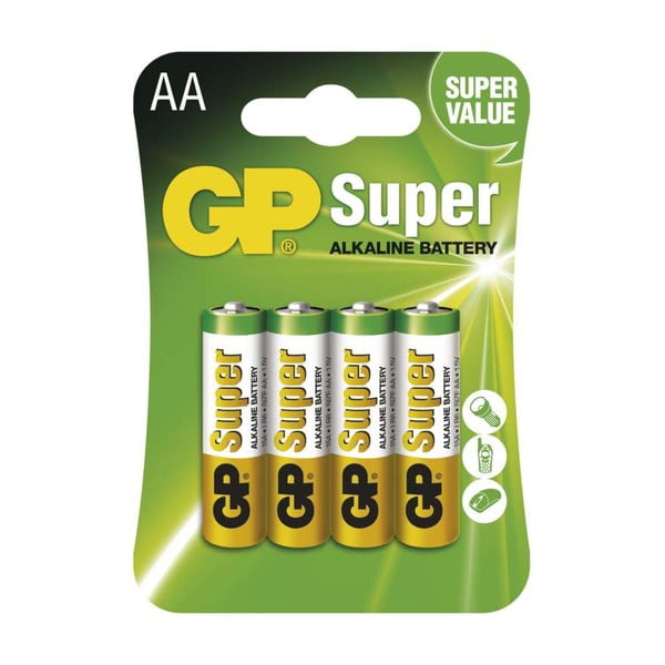 Set 4 baterii alcaline EMOS GP Super AA