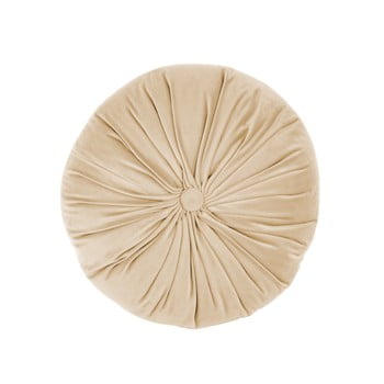 Pernă decorativă din catifea tiseco home studio velvet, ø 38 cm, bej