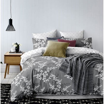Lenjerie de pat din microfibră decoking calluna, 160 x 200 cm, gri