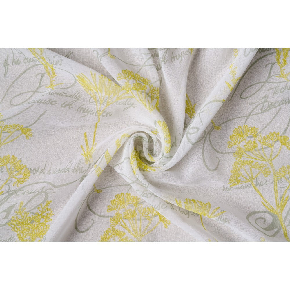 Perdea galbenă-albă 300x260 cm fairy – mendola fabrics
