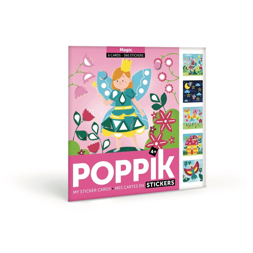 Carduri creative cu stickere Poppik „De poveste”