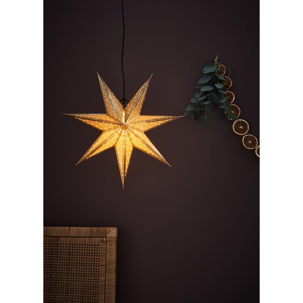 Decorațiune luminoasă de Crăciun Markslöjd Glitter, lungime 45 cm, auriu