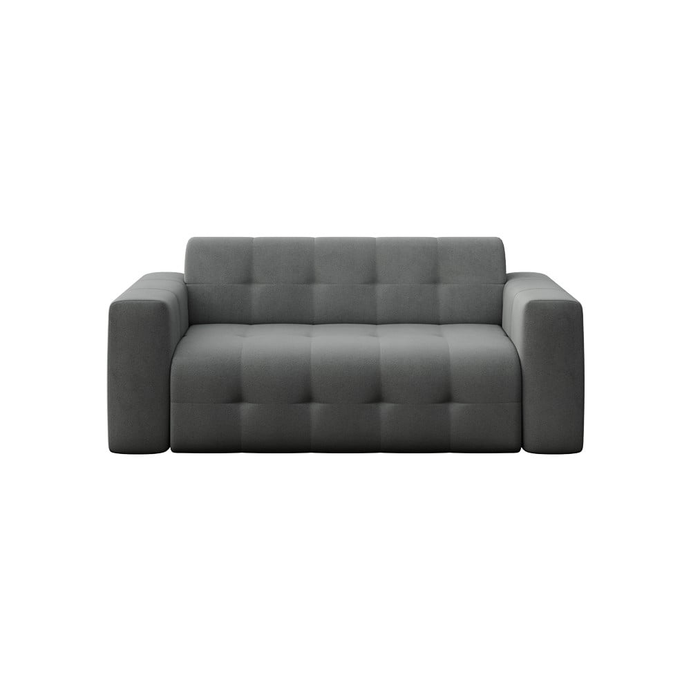 Canapea gri cu tapițerie din catifea 199 cm Tuil – Rodier