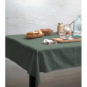 Față de masă linen couture light green, 140 x 140 cm