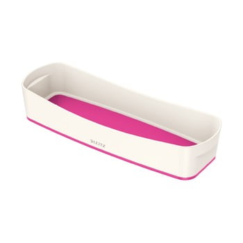 Organizator de birou leitz mybox, lungime 31 cm, alb - roz
