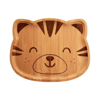 Farfurie din bambus pentru copii sass & belle farmyard friends tiger