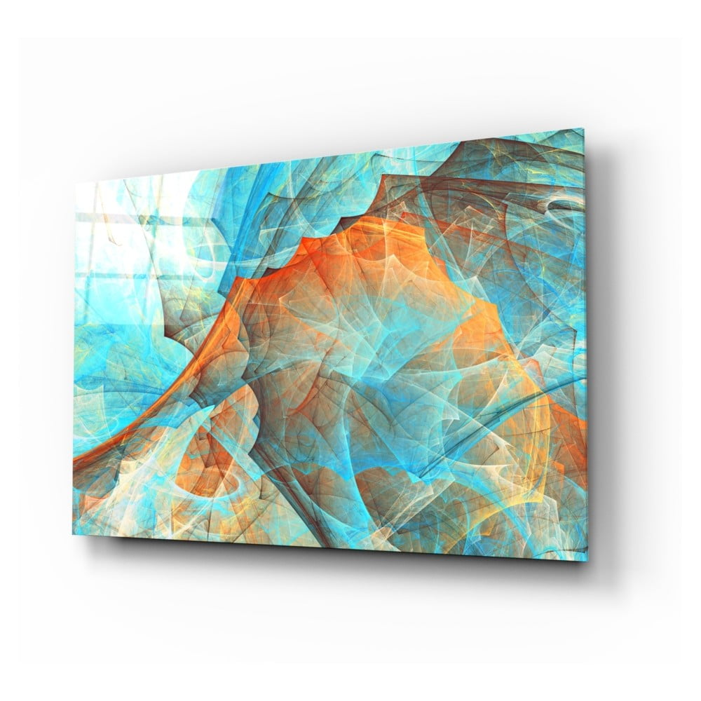 Tablou din sticlă Insigne Colored Nets, 110 x 70 cm bonami.ro imagine 2022