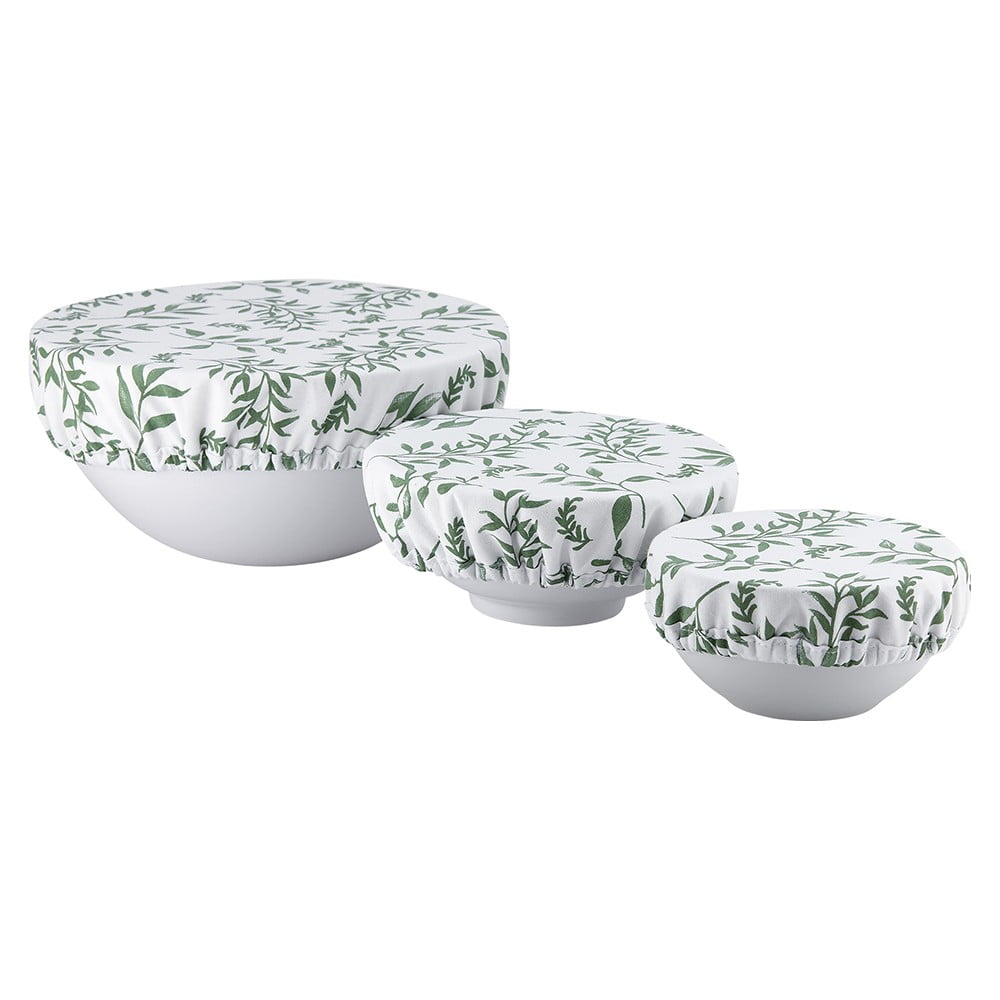 Set 3 capace pentru boluri din material textil Ladelle Grown Ivy bonami.ro