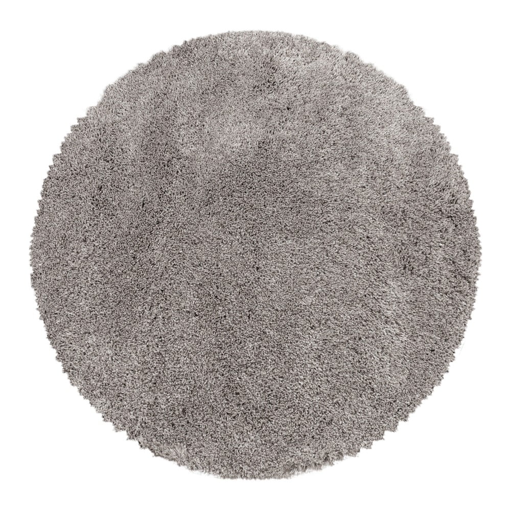 Covor maro deschis rotund ø 120 cm Fluffy – Ayyildiz Carpets