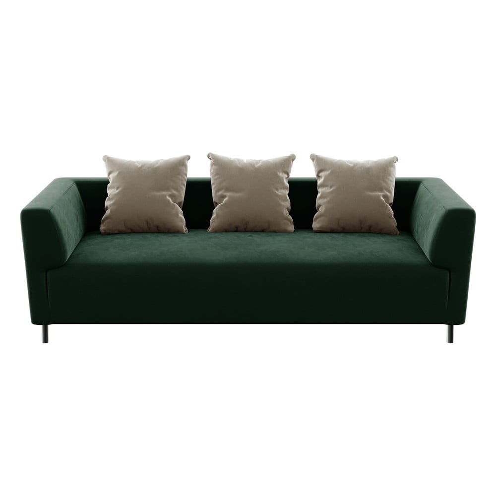 Canapea din catifea Ghado Nosto, verde bonami.ro imagine noua somnexpo.ro