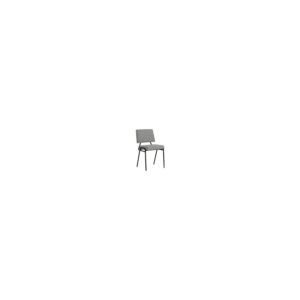 Scaun de sufragerie alb-negru Simple – CustomForm Alb/Negru imagine noua