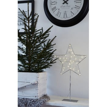 Decorațiune luminoasă cu led markslöjd ronny silver, înălțime 60 cm